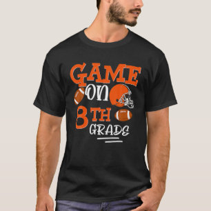 Camiseta Football Game On 8Th Grade Back To School Kid Boy