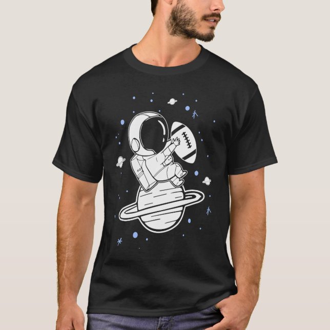 Camiseta Football Game Season Astronaut Professional Footba (Frente)