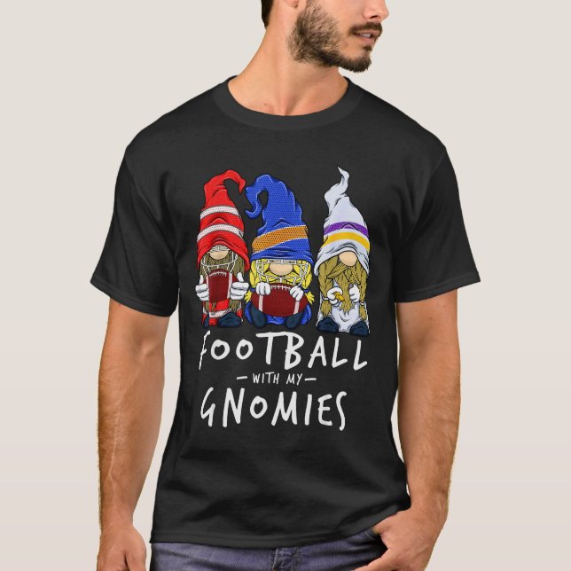 Camiseta Football Gnomes Football With My Gnomies For Boys  (Frente)