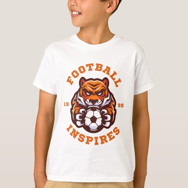 Camiseta Football Inspires – Strength, Focus, Legacy (Frente)