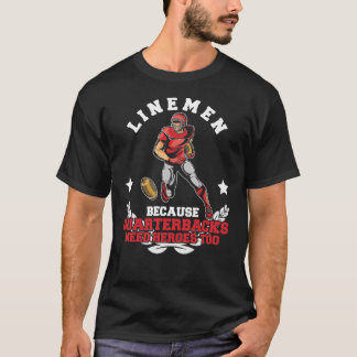 Camiseta Football Lineman Offensive Line Hero Player Funny