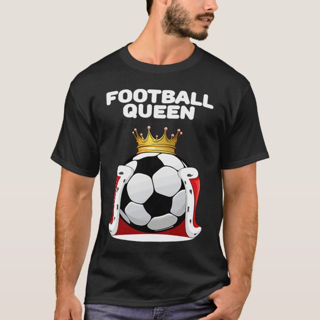 Camiseta Football Queen Girls Football Womens Football (Frente)