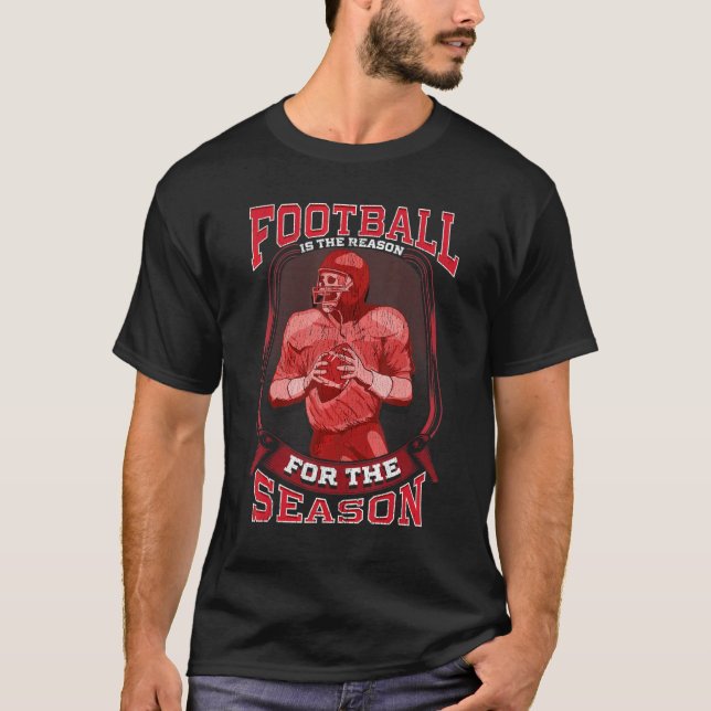 Camiseta Football Season Fan Player   Quote Retro (Frente)