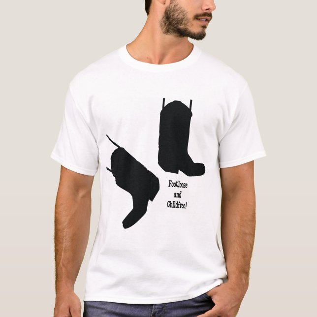 Camiseta Footloose e Childfree! (Frente)