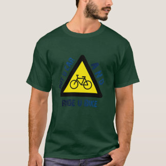 Camiseta for anyone PUT U CAR AND RIDE U BIKE friend retro