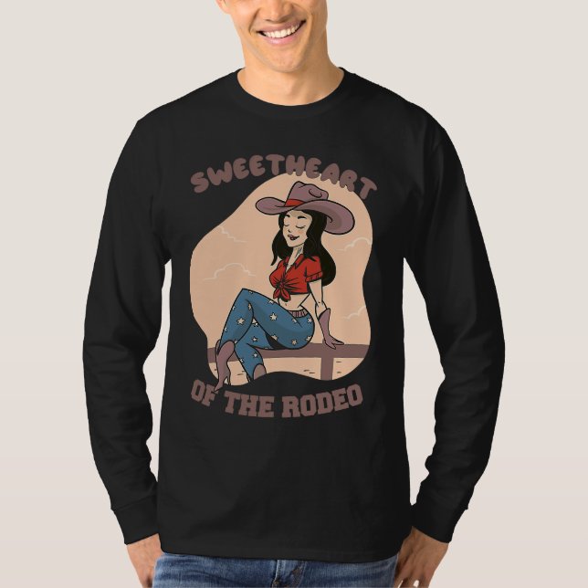 Camiseta for Girls with Horses  Sweetheart of the Rodeo (Frente)