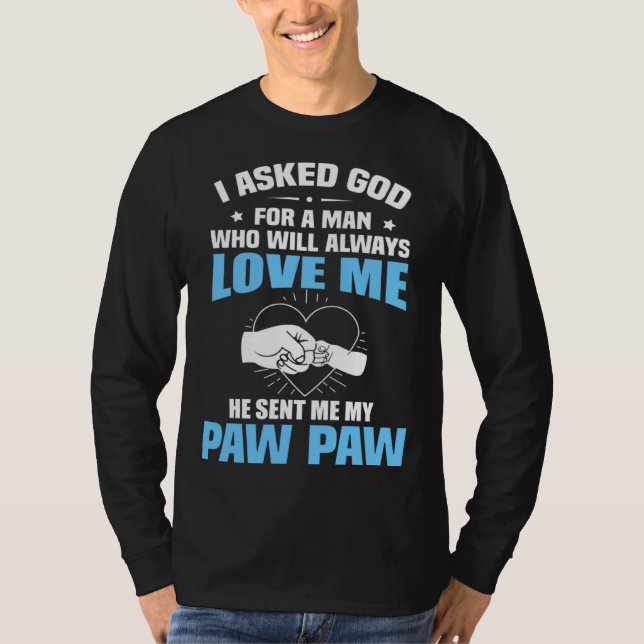 Camiseta For Granddaughter Grandson From Paw Paw (Frente)