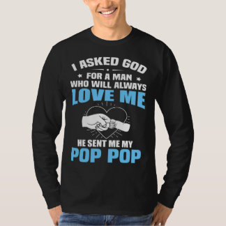 Camiseta For Granddaughter Grandson From Pop Pop