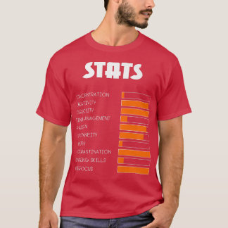 Camiseta For Kids With ADHD Stats Neurodiversity Men Boys A