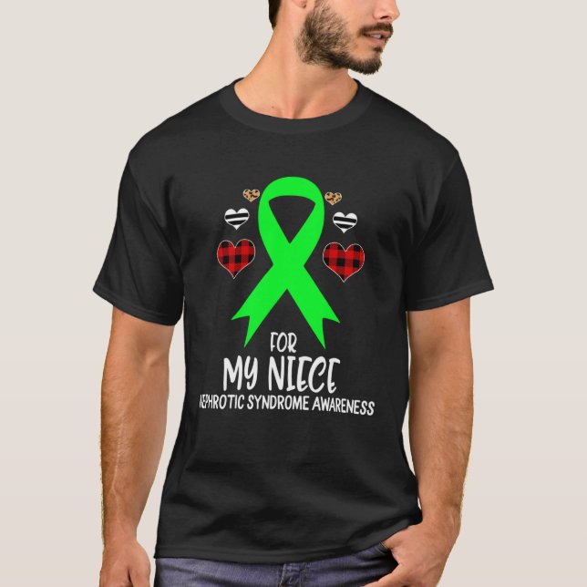 Camiseta For My Niece Nephrotic Syndrome Awareness Ribbon B (Frente)