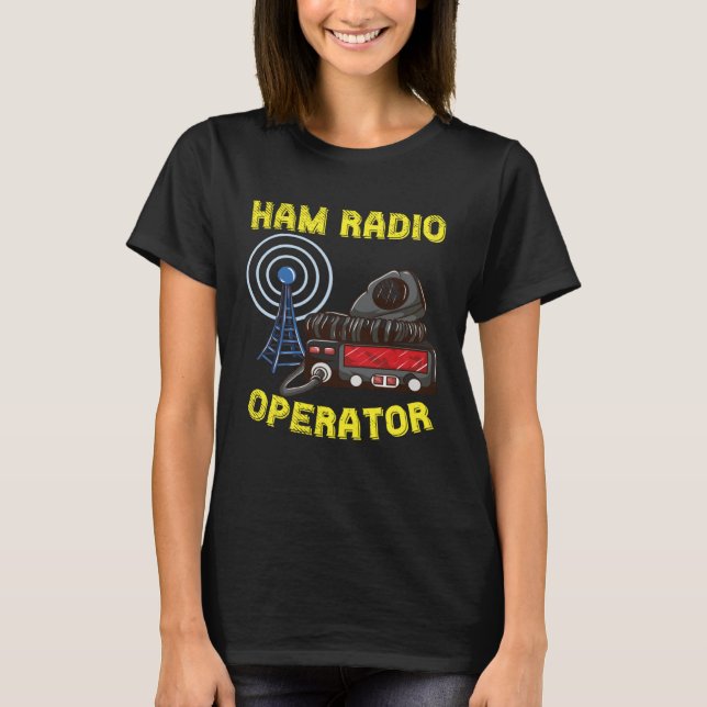 Camiseta For Proud Ham Radio Operator  Ham Radio Dad Grandp (Frente)