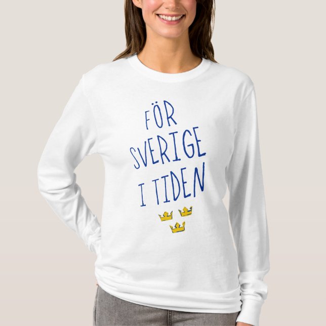 Camiseta För Sverige i Tiden, Suecia Motto (Frente)