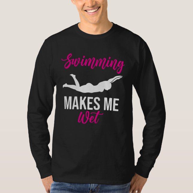 Camiseta for swimming woman beauty graceful seduction (Frente)