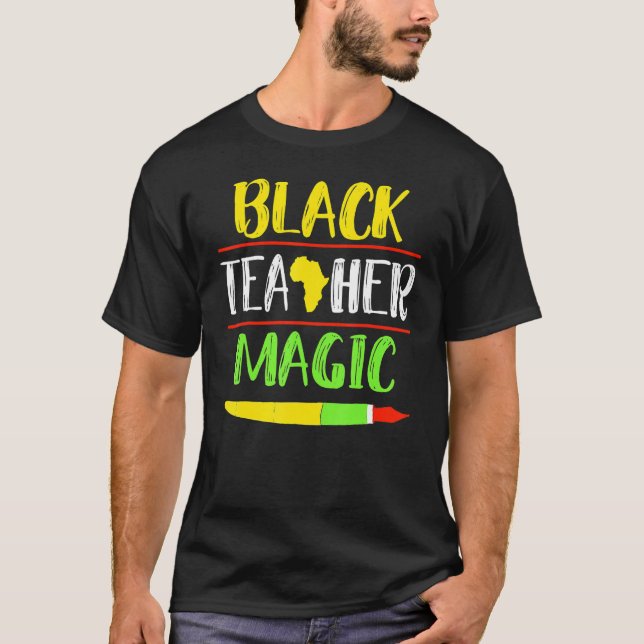 Camiseta For Teachers Black Teacher Magic African History M (Frente)