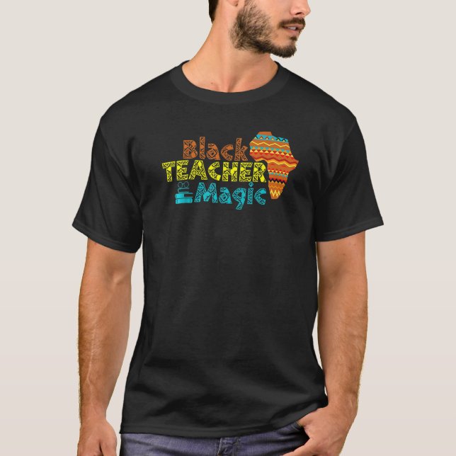 Camiseta For Teachers Black Teacher Magic African History M (Frente)