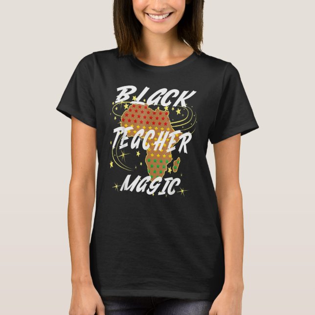 Camiseta For Teachers Black Teacher Magic African History M (Frente)