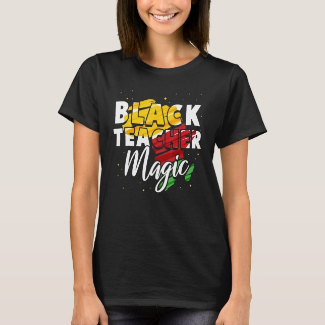 Camiseta For Teachers Black Teacher Magic African History M (Frente)