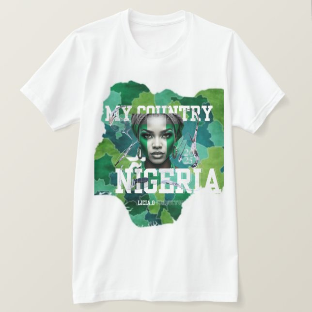 Camiseta For the Love of Naija (Frente do Design)