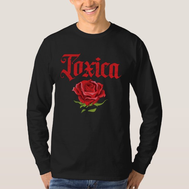 Camiseta For Women Toxic Red Flower Women Toxic (Frente)