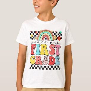 Camiseta Fora 1rua, Retro Groovy Feliz Dia Passado Da Escol