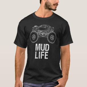 Camiseta Fora Da Estrada Para Homens Com Vida Sem Lama Mons