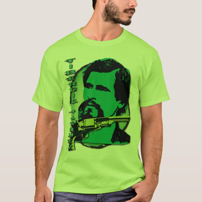 Camiseta Fora da lei legendário de Tiburcio Vásquez (Frente)