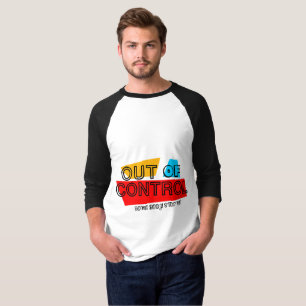Camiseta Fora de Controle – Declaração de Tipografia Negrit