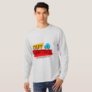 Camiseta Fora de Controle – Declaração de Tipografia Negrit