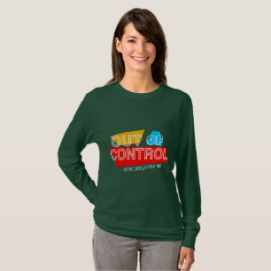 Camiseta Fora de Controle – Declaração de Tipografia Negrit