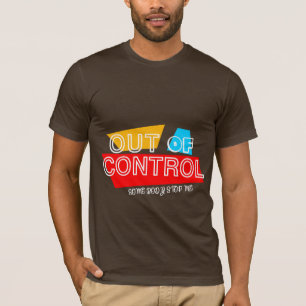 Camiseta Fora de Controle – Declaração de Tipografia Negrit