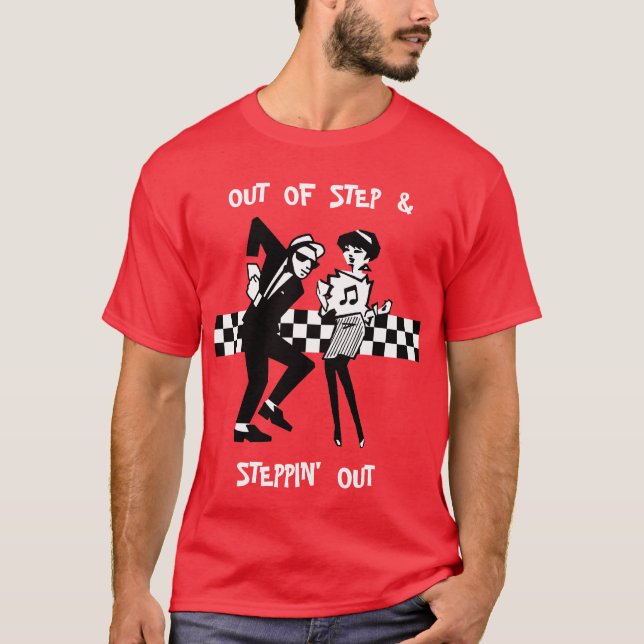 Camiseta Fora de etapa & de Steppin para fora II (Frente)