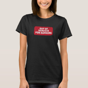 Camiseta Fora de Serviço para Reparos Substituição de Joelh