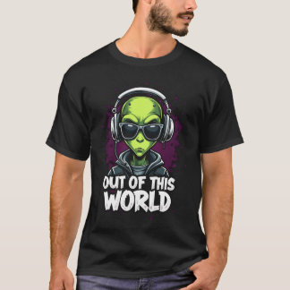 Camiseta Fora Deste Mundo Bate: O Tee DJ Mais Frio Da Alien
