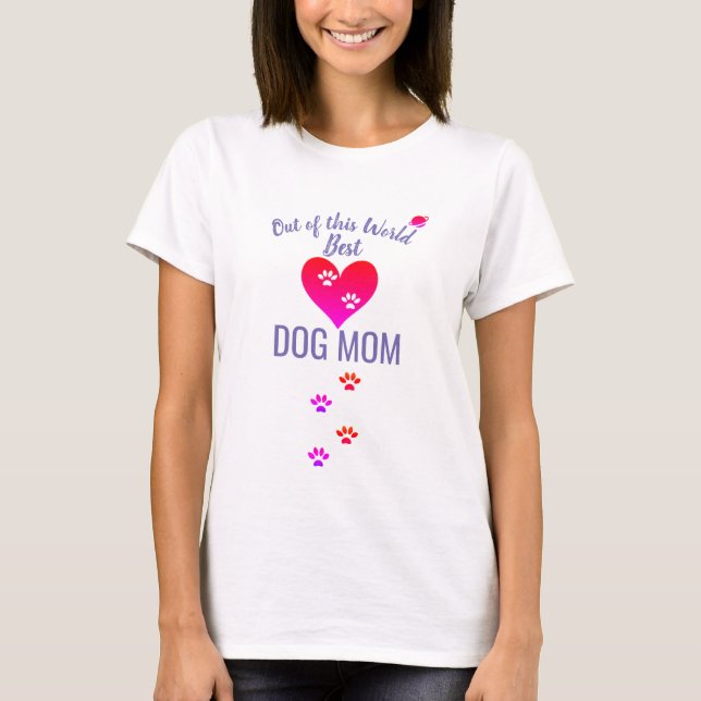 Camiseta Fora deste Mundo Melhor Mãe Canina (Frente)