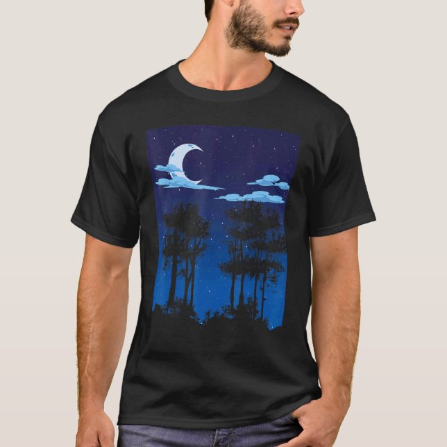 Camiseta Fora do Crescente Floresta da Lua Natu (Frente)