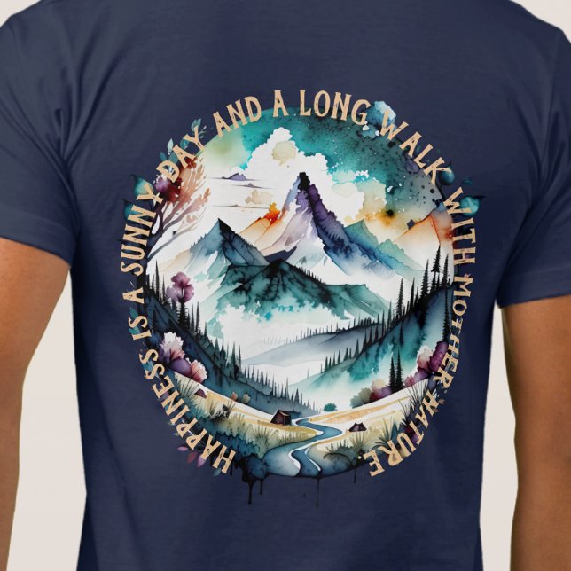 Camiseta Fora do Hike, Mãe Natureza, Montanha, Rio (Criador carregado)