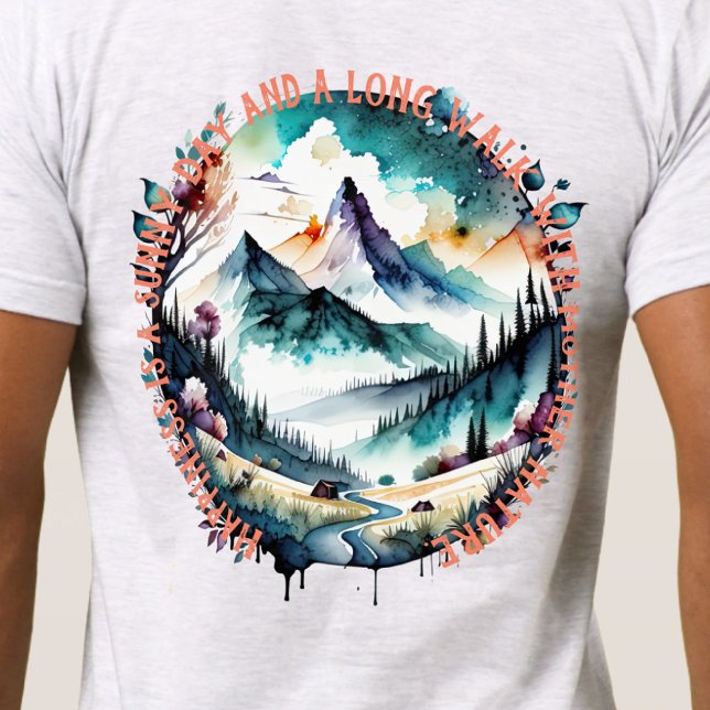 Camiseta Fora do Hike, Mãe Natureza, Montanha, Rio (Criador carregado)