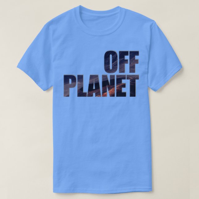 CAMISETA FORA DO PLANETA (Frente do Design)