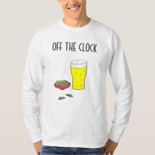 Camiseta FORA DO RELÓGIO, BEBA EM PAZ (mangas compridas)