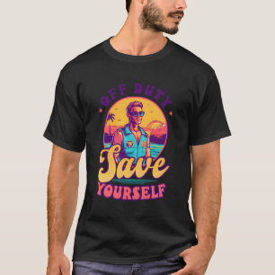 Camiseta Fora do serviço, proteja-se de si mesmo