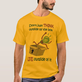 Camiseta Fora do t-shirt da caixa - luz