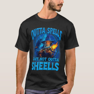 Camiseta Fora Feitiços Mas Não Fora Conchas Arte Vintage De