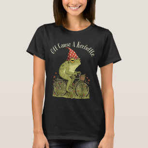 Camiseta Fora para causar um tumulto sapo engraçado estranh