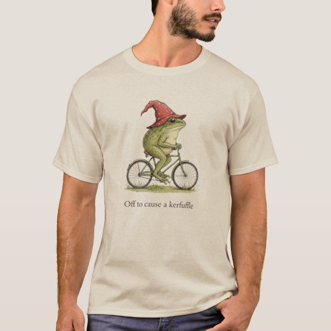 Camiseta Fora para Causar um Tumulto Sapo Sarcástico Meme D (Frente)
