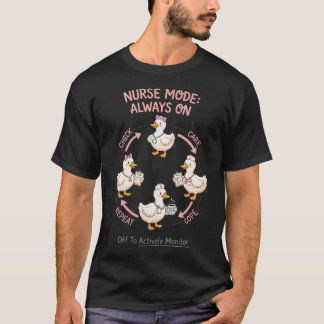 Camiseta Fora Para Dia De Teste De Enfermeira Ativamente Mo