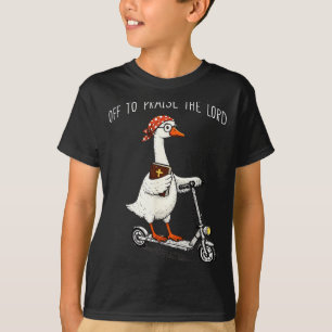 Camiseta Fora para louvar ao senhor meme cristão engraçado