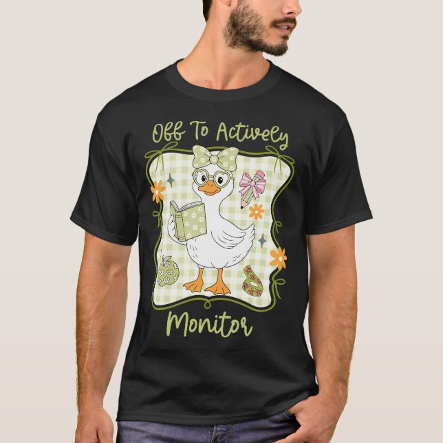 Camiseta Fora Para Monitorar Ativamente Dia de Teste Divert (Frente)