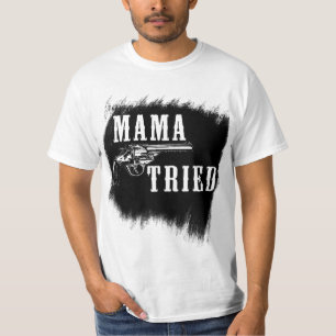 Camiseta foragido do país de Merle Abatido do Mam