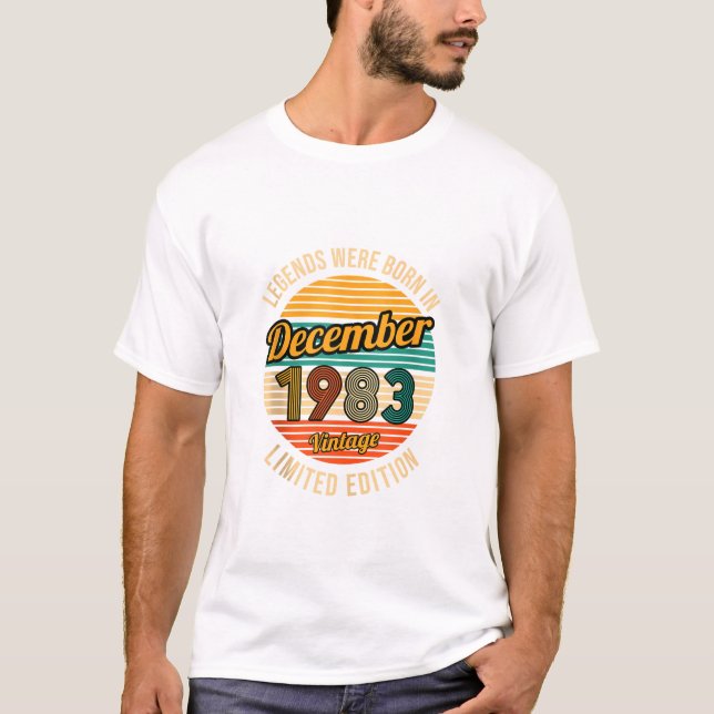 Camiseta foram nasceres em dezembro de 1983 (Frente)