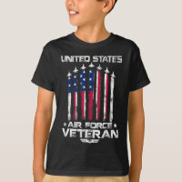 Força Aérea Americana Veteranos 4 de julho t shirt